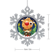 Lade das Bild in den Galerie-Viewer, Weihnachten hängende Schneeflocke Dekoration selbst gestalten und bedrucken
