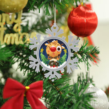 Lade das Bild in den Galerie-Viewer, Weihnachten hängende Schneeflocke Dekoration selbst gestalten und bedrucken
