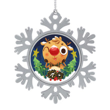 Lade das Bild in den Galerie-Viewer, Weihnachten hängende Schneeflocke Dekoration selbst gestalten und bedrucken
