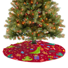 Lade das Bild in den Galerie-Viewer, Weihnachtsbaumdecke Weihnachtsbaumrock rot selbst gestalten und bedrucken
