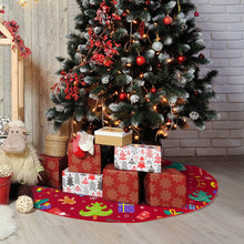 Lade das Bild in den Galerie-Viewer, Weihnachtsbaumdecke Weihnachtsbaumrock rot selbst gestalten und bedrucken

