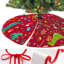 Lade das Bild in den Galerie-Viewer, Weihnachtsbaumdecke Weihnachtsbaumrock rot selbst gestalten und bedrucken
