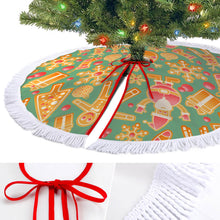 Lade das Bild in den Galerie-Viewer, Weihnachtsbaumrock Weihnachtsbaumdecke mit Fransenspitze selbst gestalten und bedrucken
