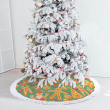 Lade das Bild in den Galerie-Viewer, Weihnachtsbaumrock Weihnachtsbaumdecke mit Fransenspitze selbst gestalten und bedrucken
