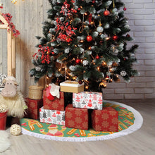 Lade das Bild in den Galerie-Viewer, Weihnachtsbaumrock Weihnachtsbaumdecke mit Fransenspitze selbst gestalten und bedrucken
