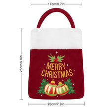 Lade das Bild in den Galerie-Viewer, Weihnachtsgeschenktasche karminrot selbst gestalten und bedrucken
