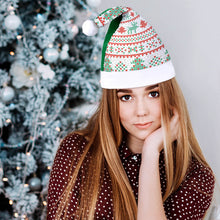 Lade das Bild in den Galerie-Viewer, Weihnachtsmütze Weihnachtshut mit Pailletten grün oder rot selbst gestalten und bedrucken

