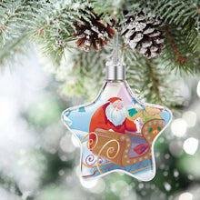 Lade das Bild in den Galerie-Viewer, Weihnachtssterne Weihnachtsdeko aus Kunststoff + Aluminiumblech als Anhänger für Weihnachten mit Foto &amp; Text selbst gestalten und bedrucken
