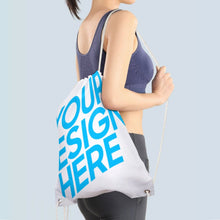Lade das Bild in den Galerie-Viewer, XB0604002 Kordeltasche Rucksack mit Kordelzug aus Duschvorhang-Tuch selbst gestalten und bedrucken
