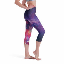 Lade das Bild in den Galerie-Viewer, Yoga Leggings Sport Yoga 2/3 Freizeithose Damen / Frauen Voll-Druck (Multi-Image-Design) aus komfortablen Stretchmaterial selbst gestalten und bedrucken
