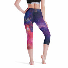 Lade das Bild in den Galerie-Viewer, Yoga Leggings Sport Yoga 2/3 Freizeithose Damen / Frauen Voll-Druck (Multi-Image-Design) aus komfortablen Stretchmaterial selbst gestalten und bedrucken
