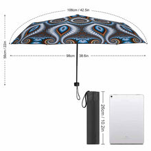 Lade das Bild in den Galerie-Viewer, 3-Falt Manueller Regenschirm Taschenschirm ZYS02-8K mit 3 Segmenten Innenvinyl / Außendruck mit Fotos Logos selbst gestalten und bedrucken
