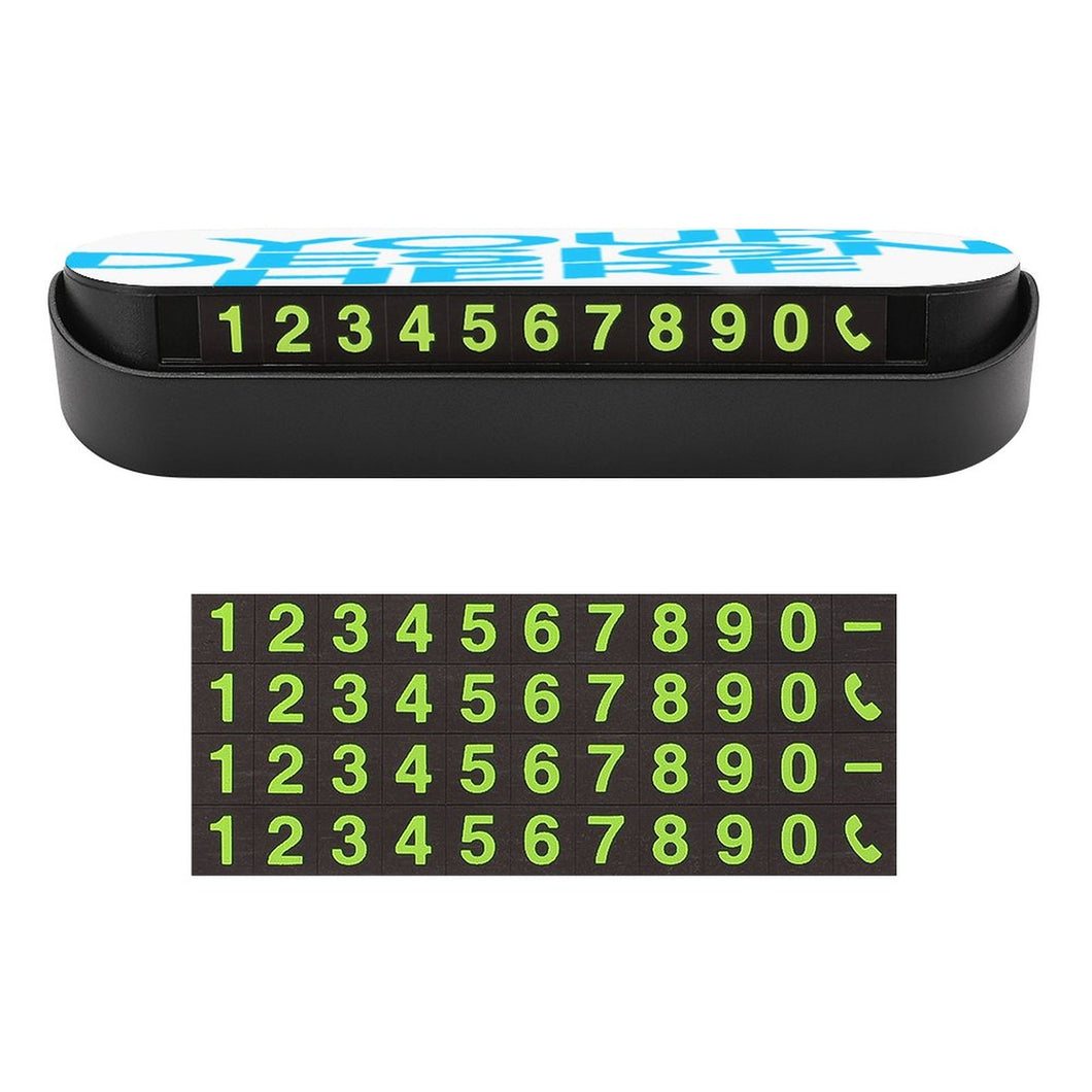 Personalisierte Parkplatzschilder Nummernschilder 13x3,5x3,5cm selber gestalten und drucken lassen