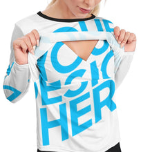 Lade das Bild in den Galerie-Viewer, Nursing Tops Still-T-Shirt Langarmshirt SY011 - Damen / Frauen - selbst gestalten und bedrucken
