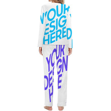 Lade das Bild in den Galerie-Viewer, Damen Frauen Pyjama lang zweiteiliger Schlafanzug mit Foto Text selbst gestalten und bedrucken
