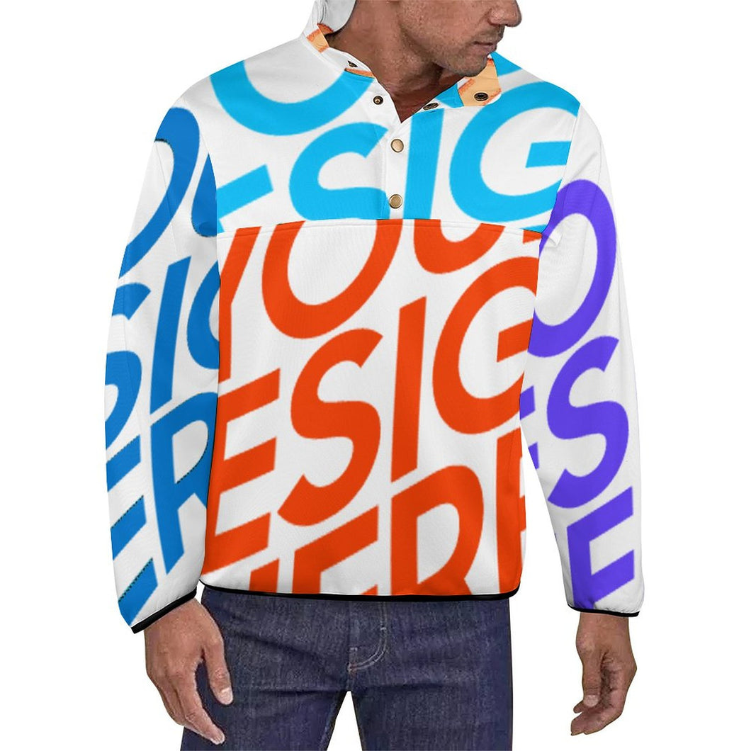 Multi-Image-Druck Herren / Männer Hoodie Kapuzenpullover Kapuzensweatshirt BAL mit Stehkragen mit Fotos Muster Text Logo selbst gestalten und bedrucken