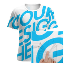 Lade das Bild in den Galerie-Viewer, Einzelbilddruck Kurzarm T-Shirt TSHIRT mit Brusttasche NTREV2 für Herren mit Fotos Muster Text Logo selbst gestalten und bedrucken
