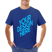 Lade das Bild in den Galerie-Viewer, Doppelseitiger Druck Kurzarm T-Shirt Rundhalsshirt Herren / Männer - selbst gestalten und bedrucken
