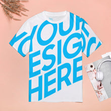 Lade das Bild in den Galerie-Viewer, Große Größen 100% Baumwolle Kurzarm T-Shirt TSHIRT Volldruck-T-Shirts ZP057 für Damen Frauen mit Foto Muster Text selbst gestalten und bedrucken
