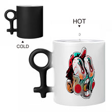 Lade das Bild in den Galerie-Viewer, Paare / beste Freundinen Farbwechsel Tassen schwarze magic Tasse Zaubertassen Fototasse aus Keramik - 2 Stücke / Packung - selbst gestalten und bedrucken
