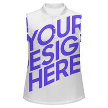 Lade das Bild in den Galerie-Viewer, Damen / Frauen Poloshirt Ohne Arm POLO SLEEVELESS Tank Top MXLD001 mit Foto Design Motiv Text selbst gestalten und bedrucken (Simple Design)
