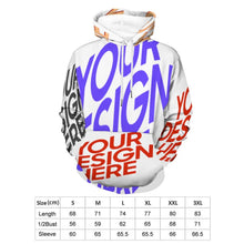 Lade das Bild in den Galerie-Viewer, Multi-Image-Design Herren / Männer Hoodie Kapuzenpullover Kapuzensweatshirt A37H mit Foto Design Motiv Text selbst gestalten und bedrucken
