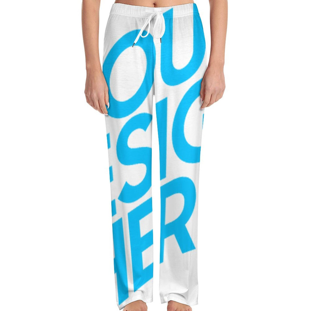 Einzelbilddruck Damen Pajama Hose Schlafhose EEP mit Fotos Muster Text Logo selbst gestalten und bedrucken
