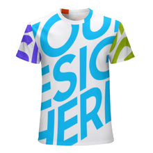Lade das Bild in den Galerie-Viewer, Große Größen Multi-Image-Druck Damen / Frauen Voll Druck 100% Baumwolle Kurzarm TSHIRT T-Shirt ZP057 mit Fotos Muster Text Logo selbst gestalten und bedrucken
