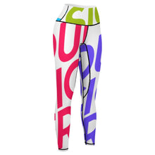 Lade das Bild in den Galerie-Viewer, Multi-Image-Design Damen / Frauen Yoga Hose Gym Sport Leggings YJ033 mit Foto Design Motiv Text selbst gestalten und bedrucken
