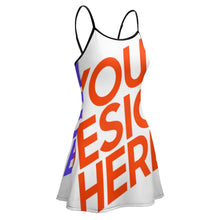 Lade das Bild in den Galerie-Viewer, Multi-Image-Druck Damen / Frauen Sportliches Freizeitkleid Sommer-Kleid Mode-Kleid NZ049 mit Fotos Muster Text Logo selbst gestalten und bedrucken
