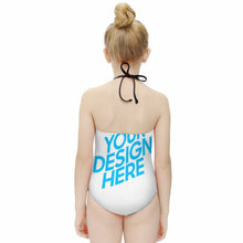 Lade das Bild in den Galerie-Viewer, Einteiliger NT017 Badeanzug mit Neckholder für Mädchen online mit Foto selbst gestalten und bedrucken

