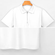 Lade das Bild in den Galerie-Viewer, Herren Vollprint Polo Shirt mit Reißverschluss B470 mit Foto Muster Text Logo selbst gestalten und bedrucken
