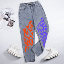 Lade das Bild in den Galerie-Viewer, Multi-Image-Druck Damen / Frauen Haremshose Harlan Jeans Original Boyfriend-Cut 9037 mit Fotos Muster Text Logo selbst gestalten und bedrucken
