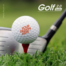 Lade das Bild in den Galerie-Viewer, Doppelseitiger Druck Personalisiert Golfball JJ0526010 mit Fotos Muster Text Logo selbst gestalten und bedrucken
