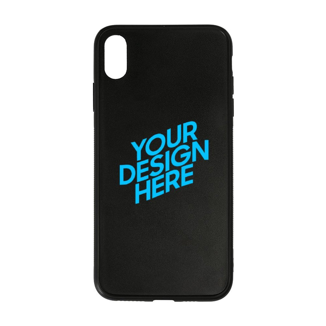 Schwarze TPU-Glashülle Handyhülle für Apple iPhone XS mit Foto selbst gestalten und bedrucken