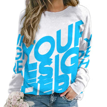 Lade das Bild in den Galerie-Viewer, Einzelbilddruck Raglan Shirt Rund-Ausschnitt Sweatershirt Langarmshirt RH Damen / Frauen mit Fotos Muster Text Logo selbst gestalten und bedrucken
