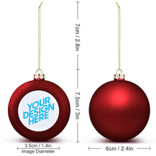 Lade das Bild in den Galerie-Viewer, Weihnachtskugeln rot oder golden selbst gestalten und bedrucken
