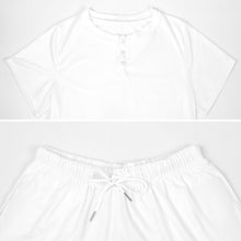 Lade das Bild in den Galerie-Viewer, Multi-Image-Druck Damen / Frauen Freizeitanzug Hausanzug T-Shirt &amp; Shorts UTZ mit Fotos Muster Text Logo selbst gestalten und bedrucken
