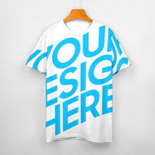 Lade das Bild in den Galerie-Viewer, Einzelbilddruck Allover Print Rundhalsshirt Damen / Frauen 100% Baumwolle Kurzarmshirt Tshirt ay001 mit Fotos Muster Text Logo selbst gestalten und bedrucken
