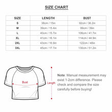 Lade das Bild in den Galerie-Viewer, Damen / Frauen Multi-Image-Design Basic T Shirt Crop Top NT29 mit Ihrem Design Motiv Foto Text selbst gestalten und bedrucken
