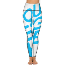 Lade das Bild in den Galerie-Viewer, Einzelbilddruck Yoga Hose Sport Leggings Sporthose Fitnesshose CE003 mit Fotos Muster Text Logo selbst gestalten und bedrucken
