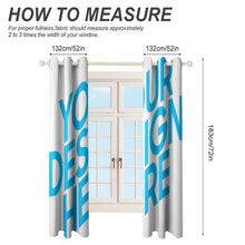 Lade das Bild in den Galerie-Viewer, Halloween Deko Perforierter Gardine Vorhang Fotovorhang (Muster Spleiß Druck) 52&quot;×72&quot; 52&quot;×84&quot; selbst gestalten und bedrucken
