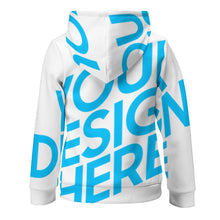 Lade das Bild in den Galerie-Viewer, Hoodie Kapuzenpullover Kapuzensweatshirt für Kinder Jungen Mädchen mit Fotos Muster Text Logo selbst gestalten und bedrucken
