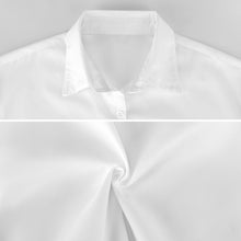 Lade das Bild in den Galerie-Viewer, Damen / Frauen Einzelbild-Design Langarm Hemd Langarm-Bluse SDS20079 mit Ihrem Design Motiv Foto Text selbst gestalten und bedrucken
