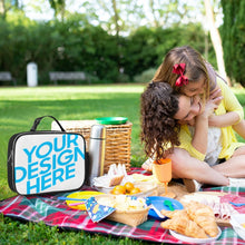 Lade das Bild in den Galerie-Viewer, Lunchtasche Thermotasche Kühltasche für Arbeit Büro Picknick isoliert mit Foto Design Motiv Text selbst gestalten und bedrucken
