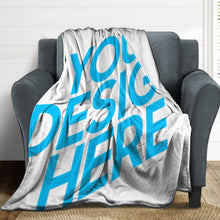 Lade das Bild in den Galerie-Viewer, Kuscheldecke Wohndecke mit Antistatikfunktion als Sofaüberwurf Sofadecke Bettüberwurf Couchdecke mit Foto selbst gestalten und bedrucken (Horizontale Version)
