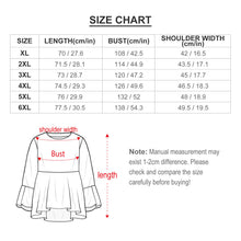 Lade das Bild in den Galerie-Viewer, Einzelbilddruck Übergroßes Lockeres High Waist Rock Top HIGH LOW ROCK Shirtbluse mit hochwertiger Rüsche am Saum für Damen / Frauen mit Einzelbilddruck selbst gestalten und bedrucken

