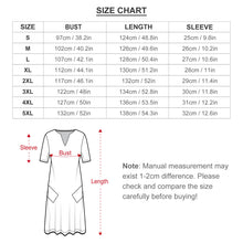 Lade das Bild in den Galerie-Viewer, Einzelbilddruck Damen Kurzarm V-Ausschnitt Casual Lang Kleid Maxikleid Shirt Kleid mit Taschen BYQ mit Fotos Muster Text Logo selbst gestalten und bedrucken
