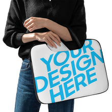 Lade das Bild in den Galerie-Viewer, Laptoptasche Notebooktasche Businesstasche aus Leder mit Foto Design Motiv Text selbst gestalten und bedrucken
