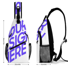 Lade das Bild in den Galerie-Viewer, Schultertasche Unisex Sling Tasche Bodybag Crossbody Brusttasche mit Ihrem Design Motiv Text und Foto selbst gestalten und bedrucken
